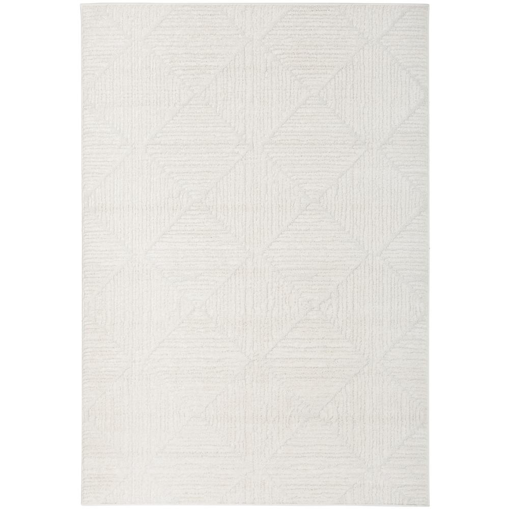 Rug Culture Serenade Shilo Rug White with diamond design at MyHouse