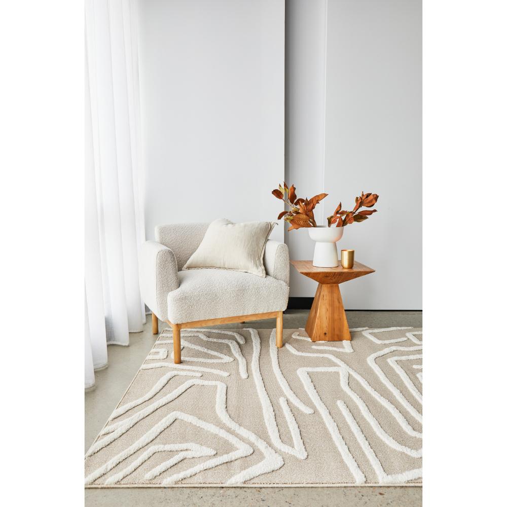 Rug Culture Serenade Kobi Rug with chair and side table at MyHouse