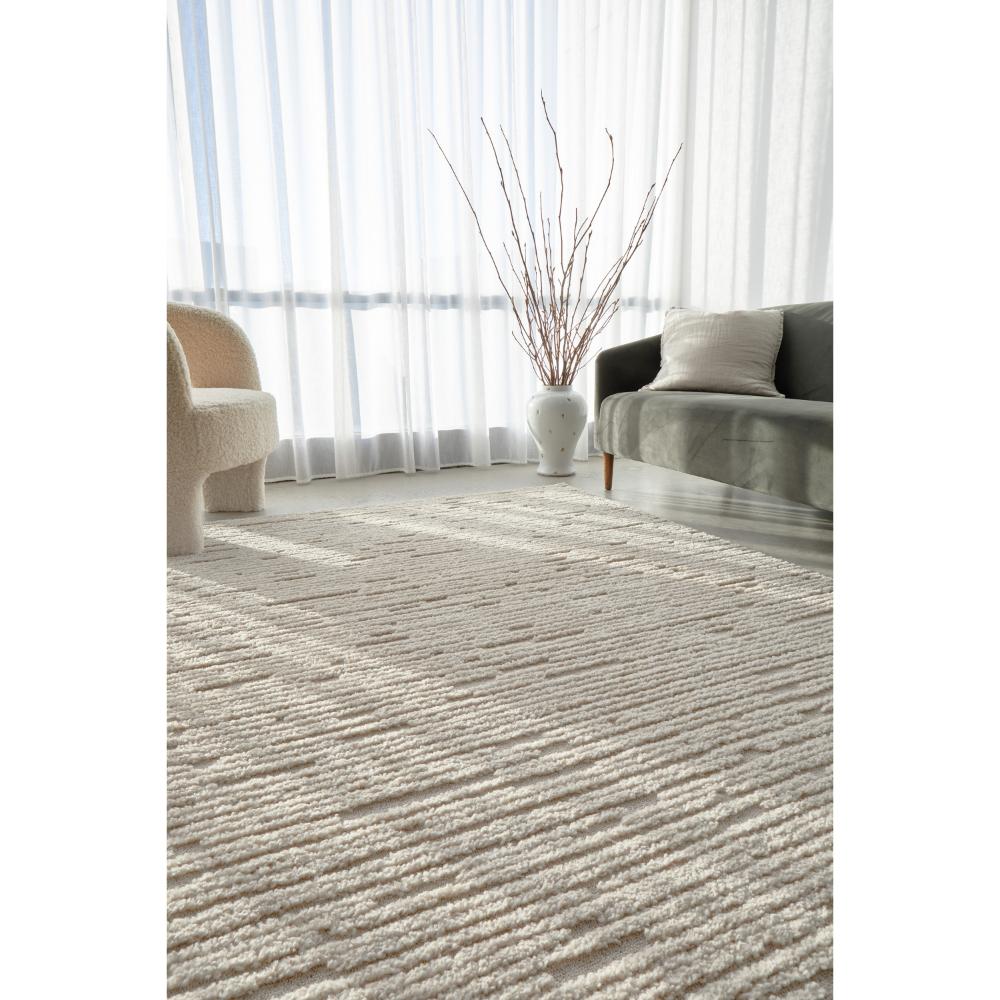 Rug Culture Marigold Suri Rug Natural in lounge room at MyHouse