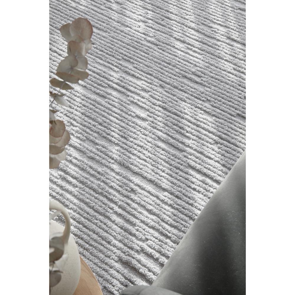 Rug Culture Marigold Suri Rug Silver textured rug at MyHouse