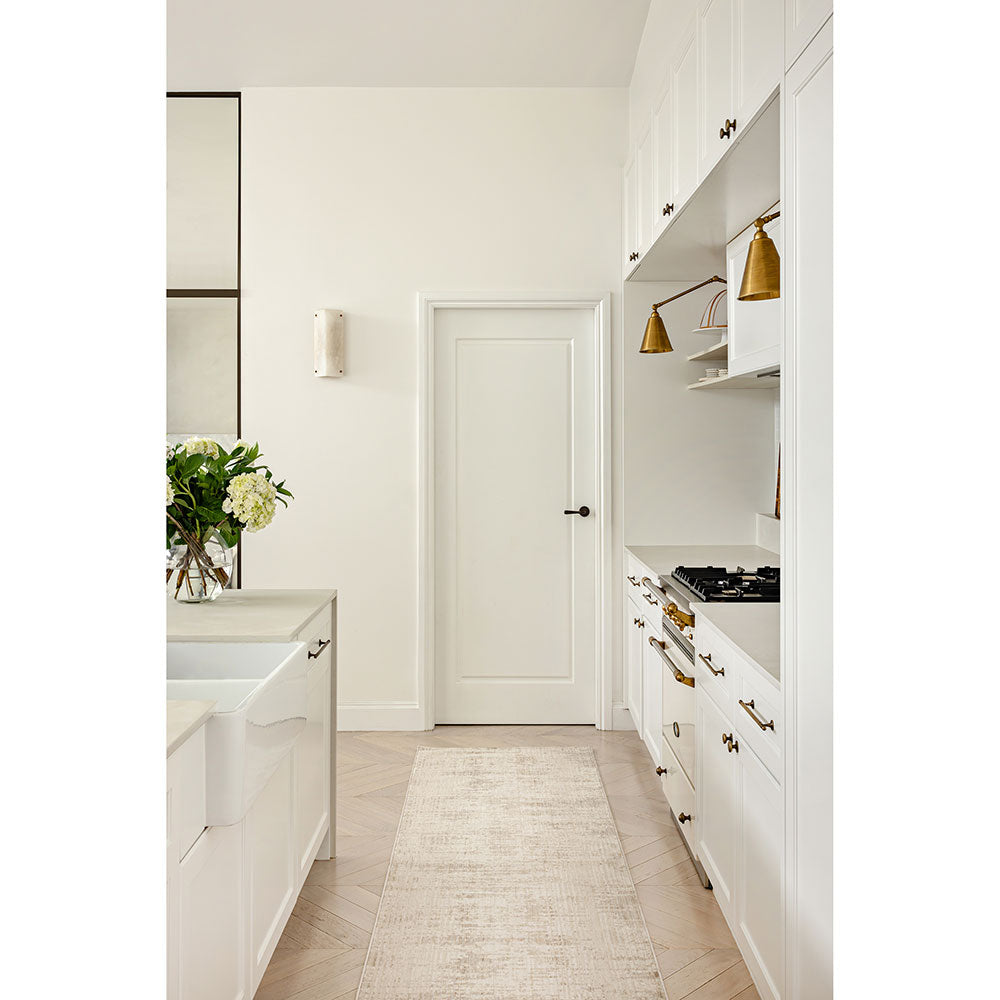 Darren Palmer Morgana Runner in Stone Cream in kitchen galley at MyHouse