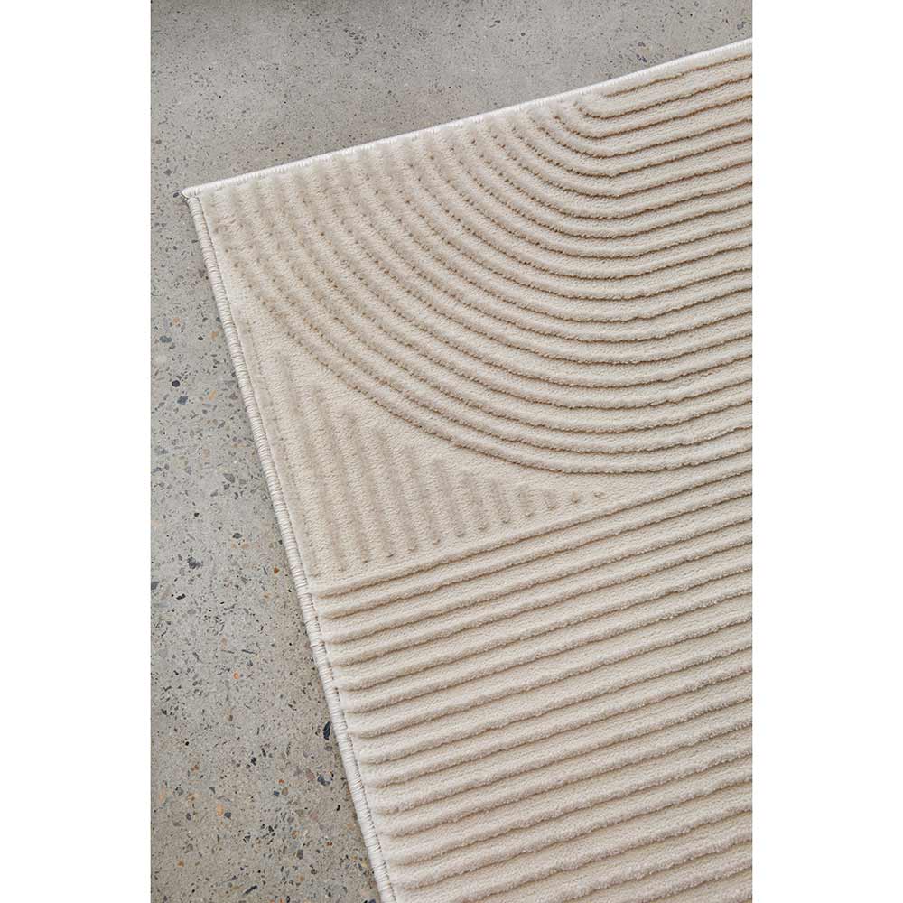 Darren Palmer Raking Rug Linen Cream detail shot at MyHouse