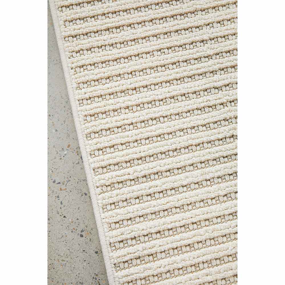 Darren Palmer Sandridge Indoor/Outdoor Rug in Cream detail shot at MyHouse