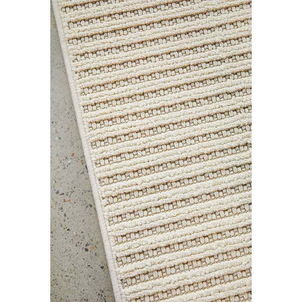 Darren Palmer Sandridge Indoor/Outdoor Runner in Cream detail shot at MyHouse
