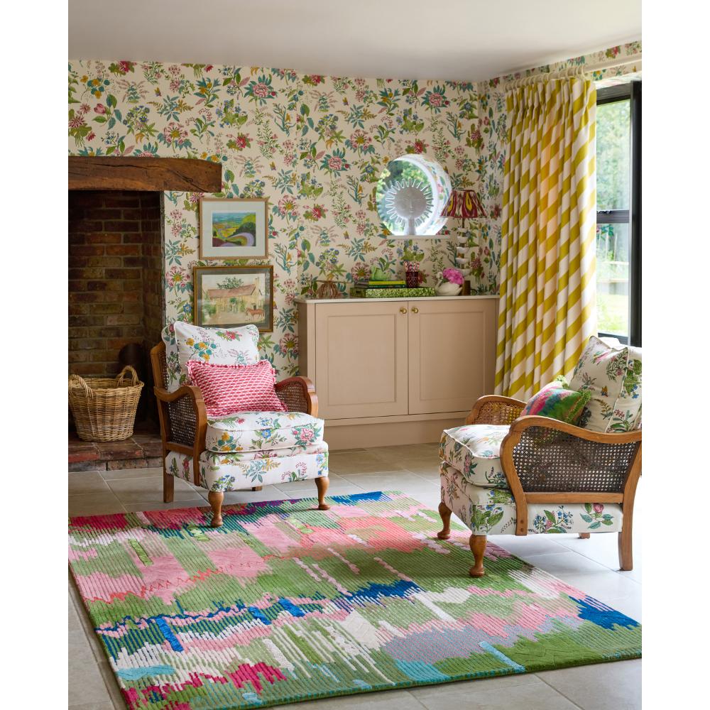 Harlequin X Sophie Robinson Wilderness Rug Peridot/Emerald