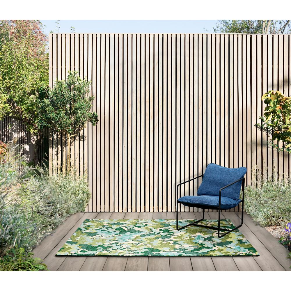 Harlequin Tree Tops Outdoor Rug Green