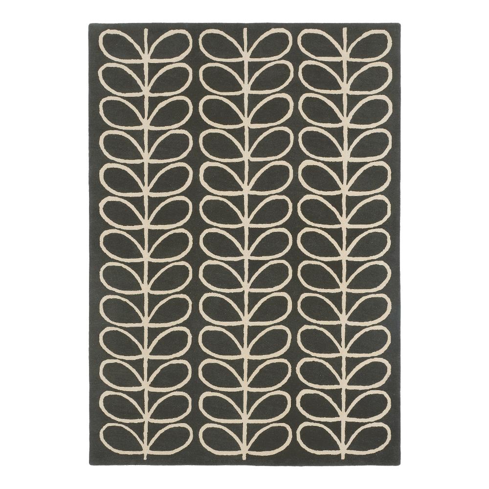 Orla Kiely Linear Stem Wool Rug Slate - MyHouse
