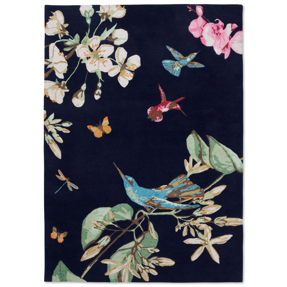 Wedgwood Hummingbird Rug Navy - MyHouse
