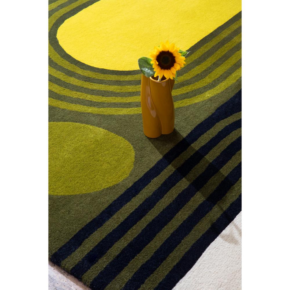 Orla Kiely Striped Tulip Rug Seagrass