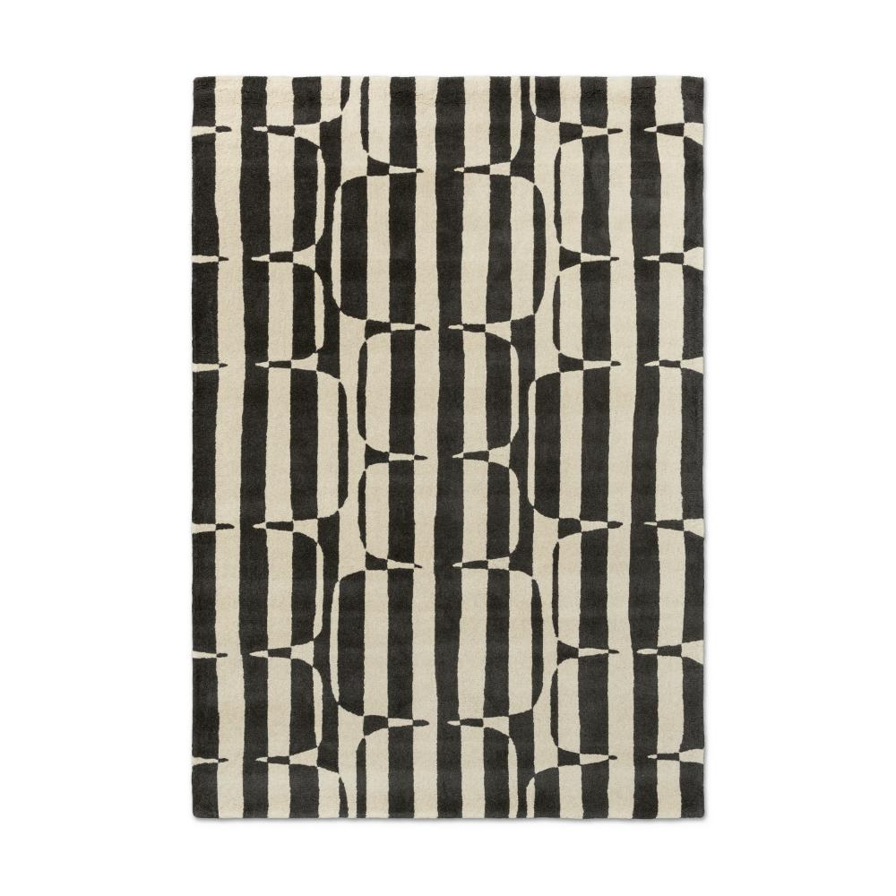 Scion Lohko Stripe Rug Charcoal - MyHouse