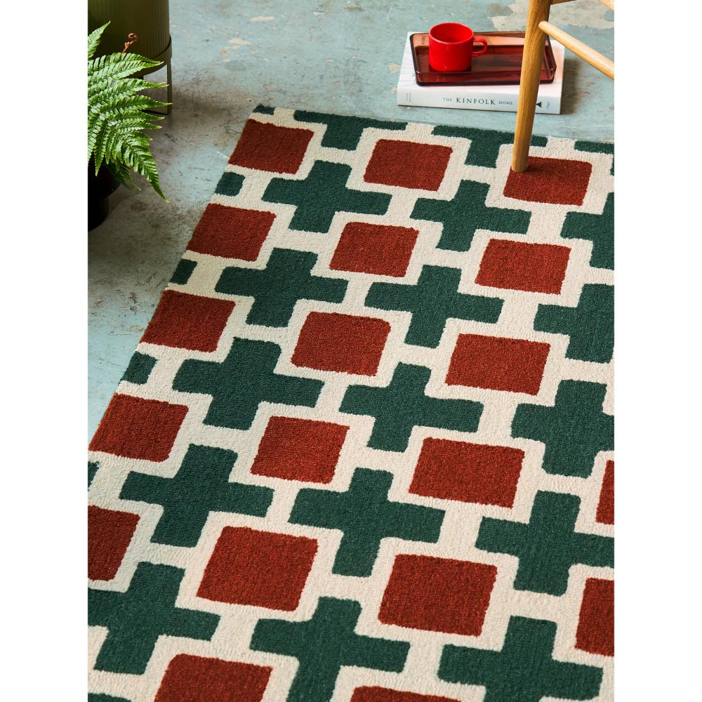 Scion Hatch Rug Rust