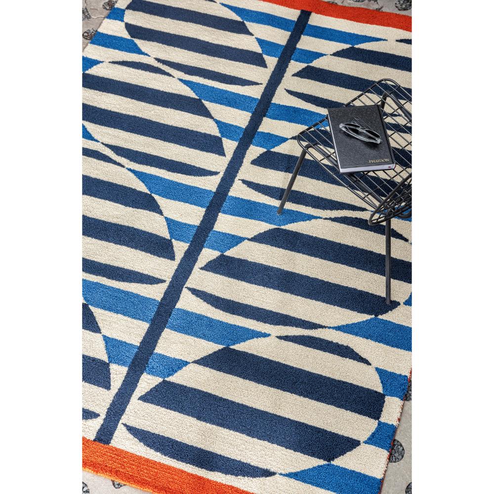 Orla Kiely Stripy Stem Outdoor Rug Azure