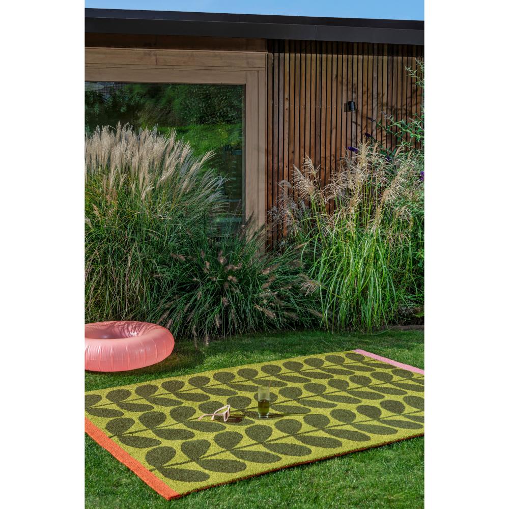 Orla Kiely Solid Stem Outdoor Rug Seagrass