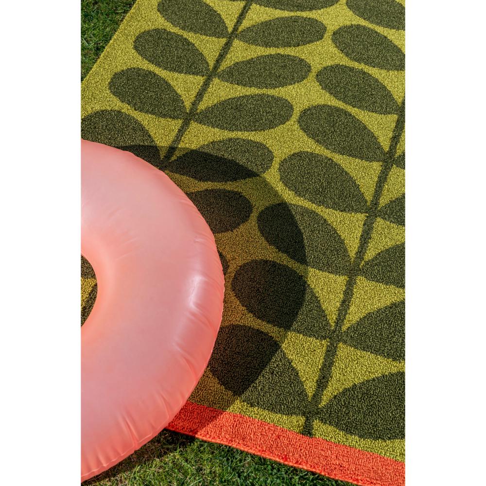 Orla Kiely Solid Stem Outdoor Rug Seagrass