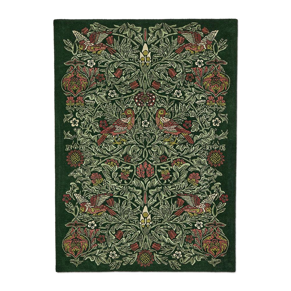 Morris & Co Bird Rug Tump Green