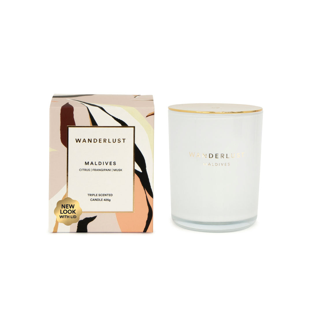 Salt & Pepper Wanderlust Candle with Lid 425g