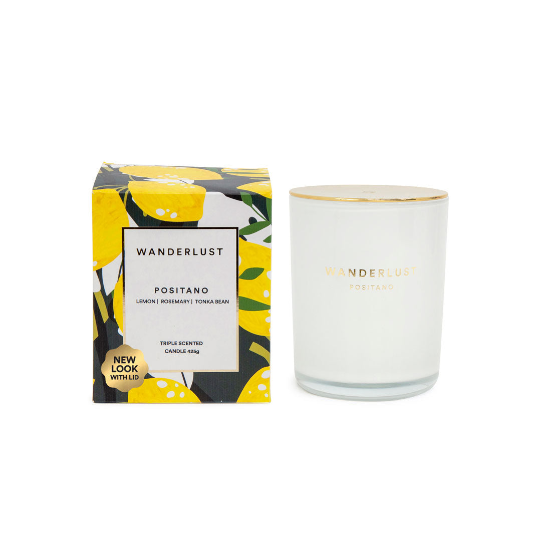 Salt & Pepper Wanderlust Candle with Lid 425g