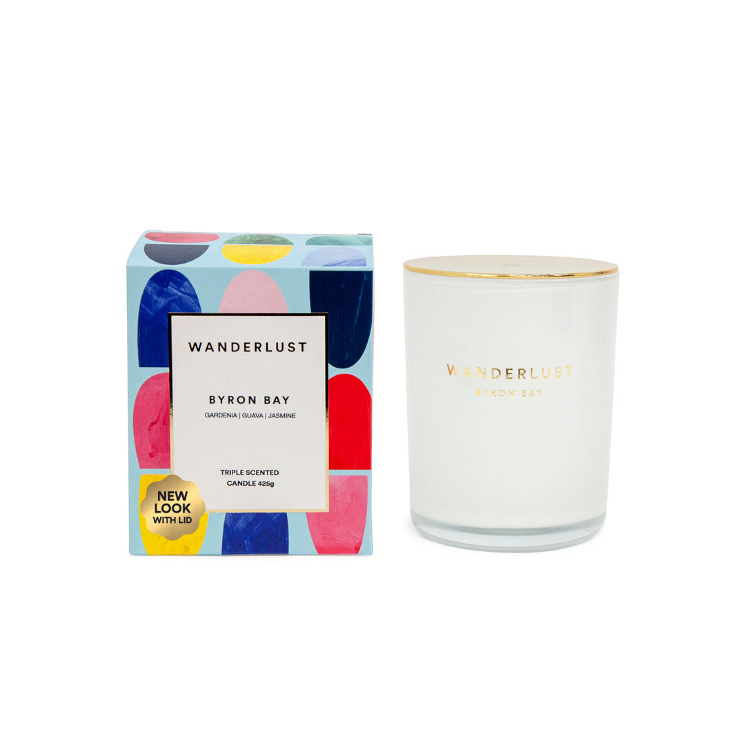 Salt & Pepper Wanderlust Candle with Lid 425g
