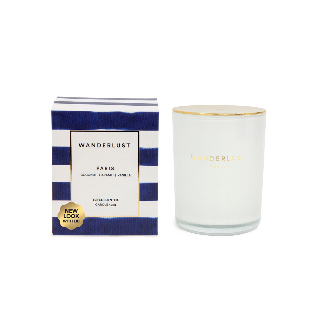 Salt & Pepper Wanderlust Candle with Lid 425g