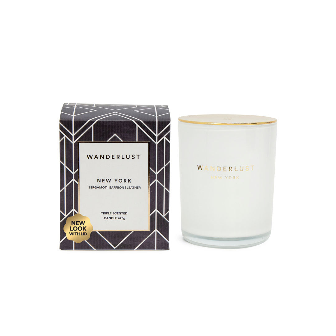 Salt & Pepper Wanderlust Candle with Lid 425g