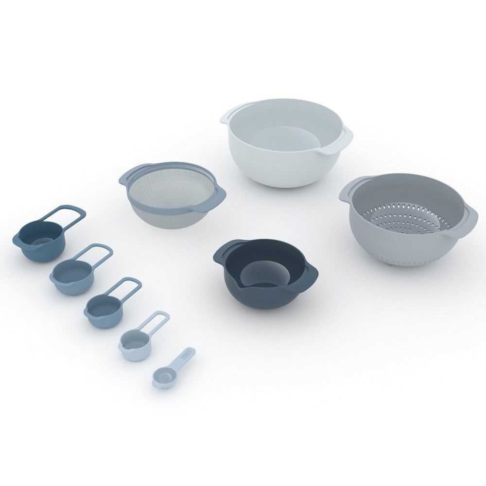 Joseph Joseph Editions Nest Plus 9 Piece Food Preparation Set Sky Blue