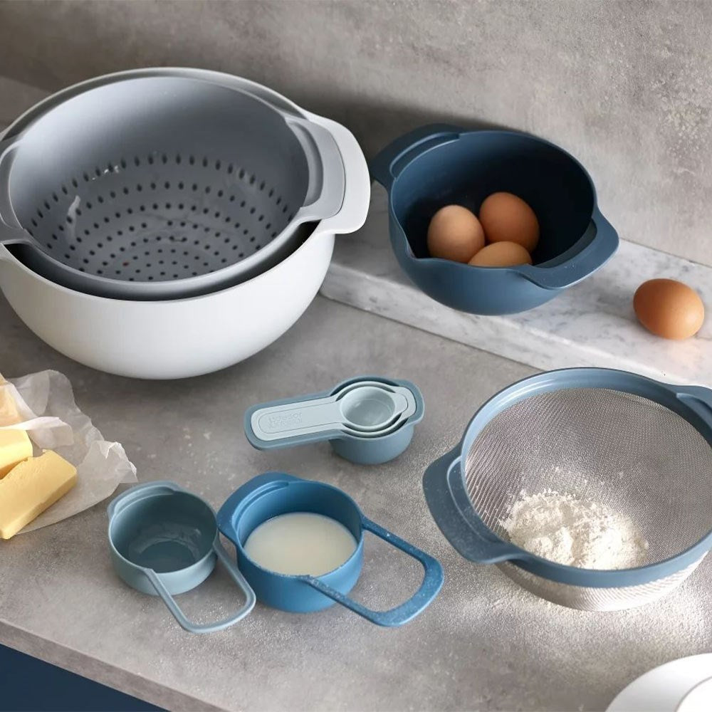 Joseph Joseph Editions Nest Plus 9 Piece Food Preparation Set Sky Blue