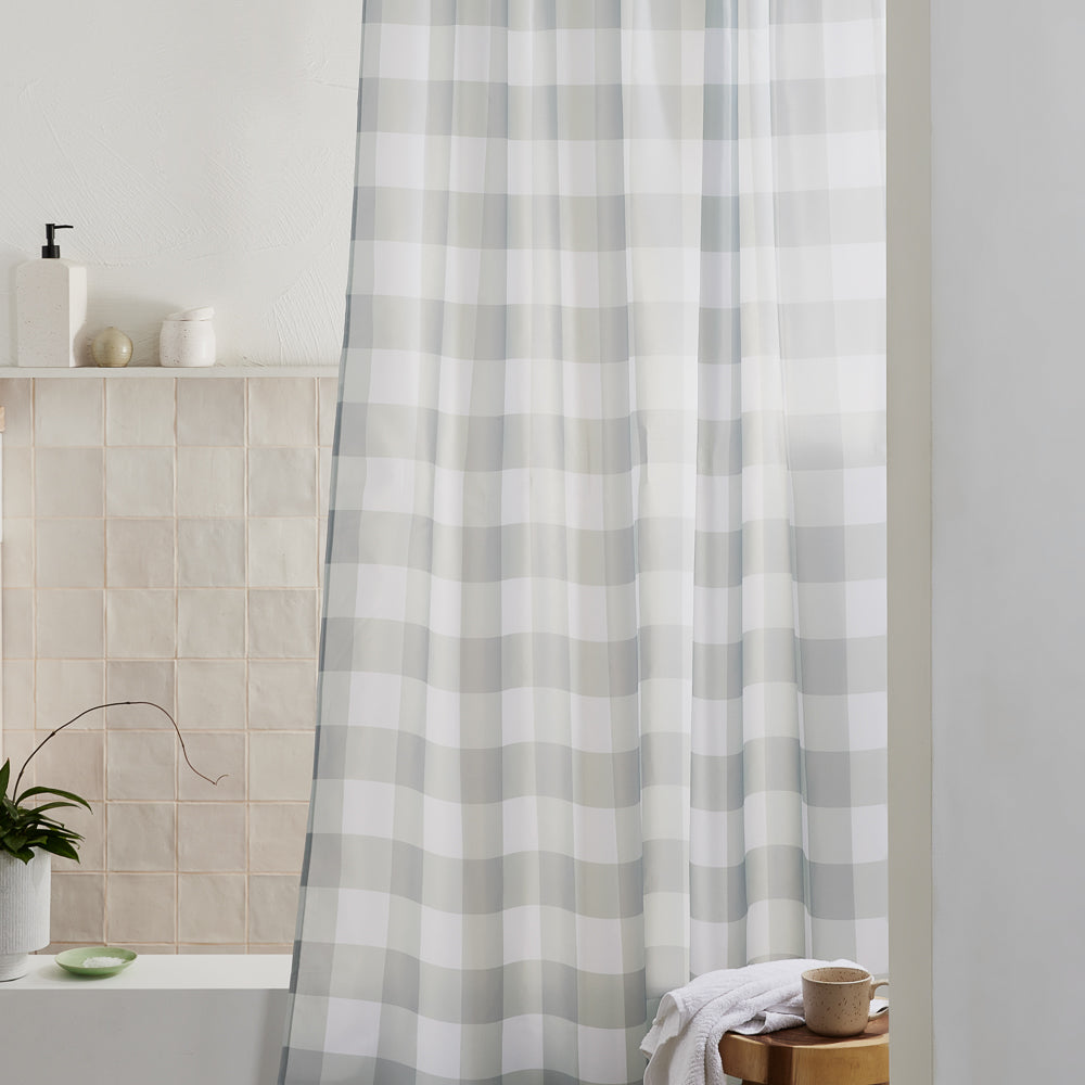 Gingham Shower Curtain
