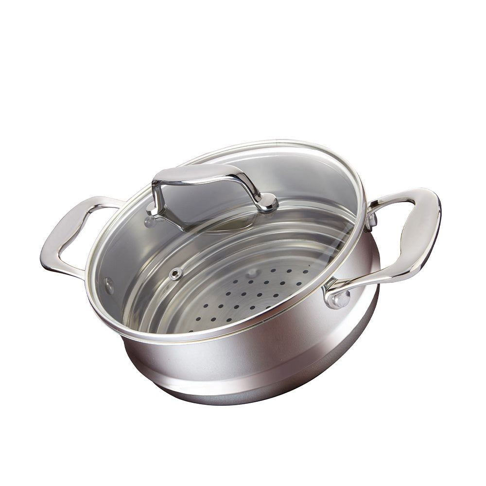 Baccarat iconiX Stainless Steel Universal Steamer Insert with Lid at MyHouse