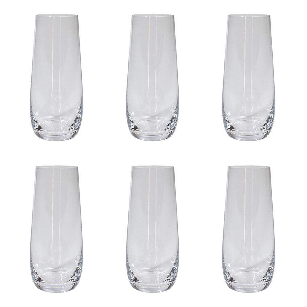 Alex Liddy Grand Cru 6 Piece Stemless Glass Flute Set 290ml