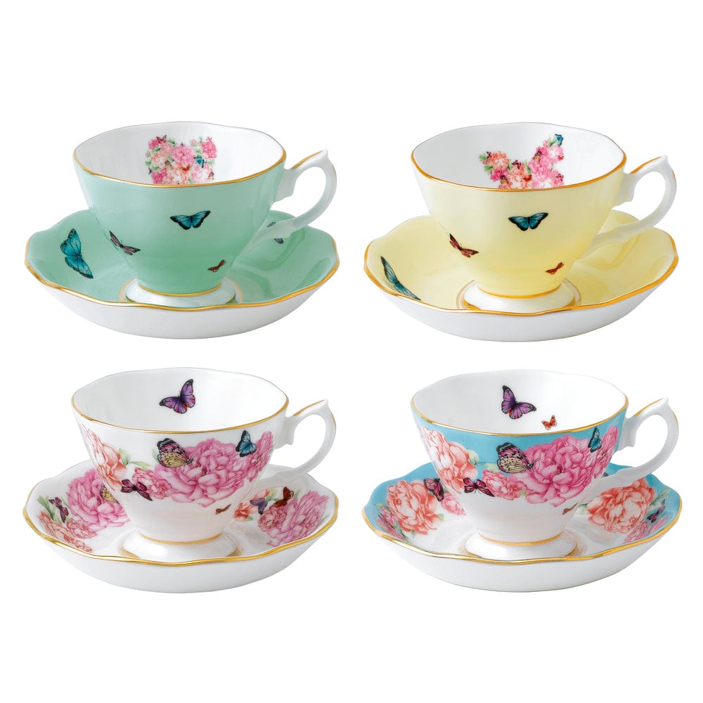 Miranda Kerr for Royal Albert Set of 4 Teacups & Saucers