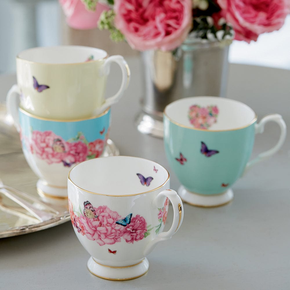 Miranda Kerr for Royal Albert Set of 4 Vintage Mugs