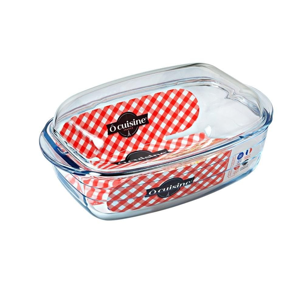 Ocuisine Rectangle Casserole 6.5L with Lid