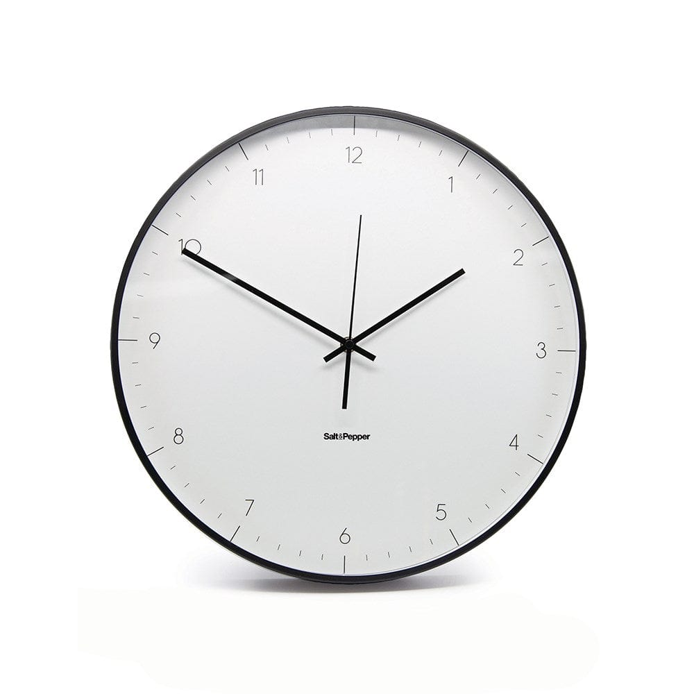 Salt & Pepper Elio Metal Clock