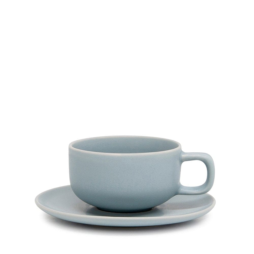 Salt & Pepper Hue Teacup & Saucer