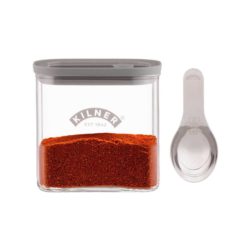 Kilner Fresh Storage Spice Jar With Spoon 700ml