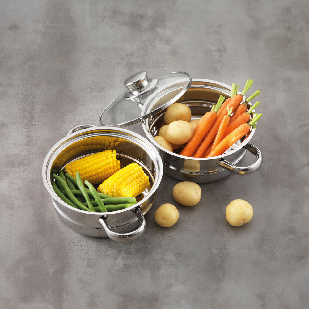 Baccarat Gourmet 3 Tier Stainless Steel Steamer Set 18cm