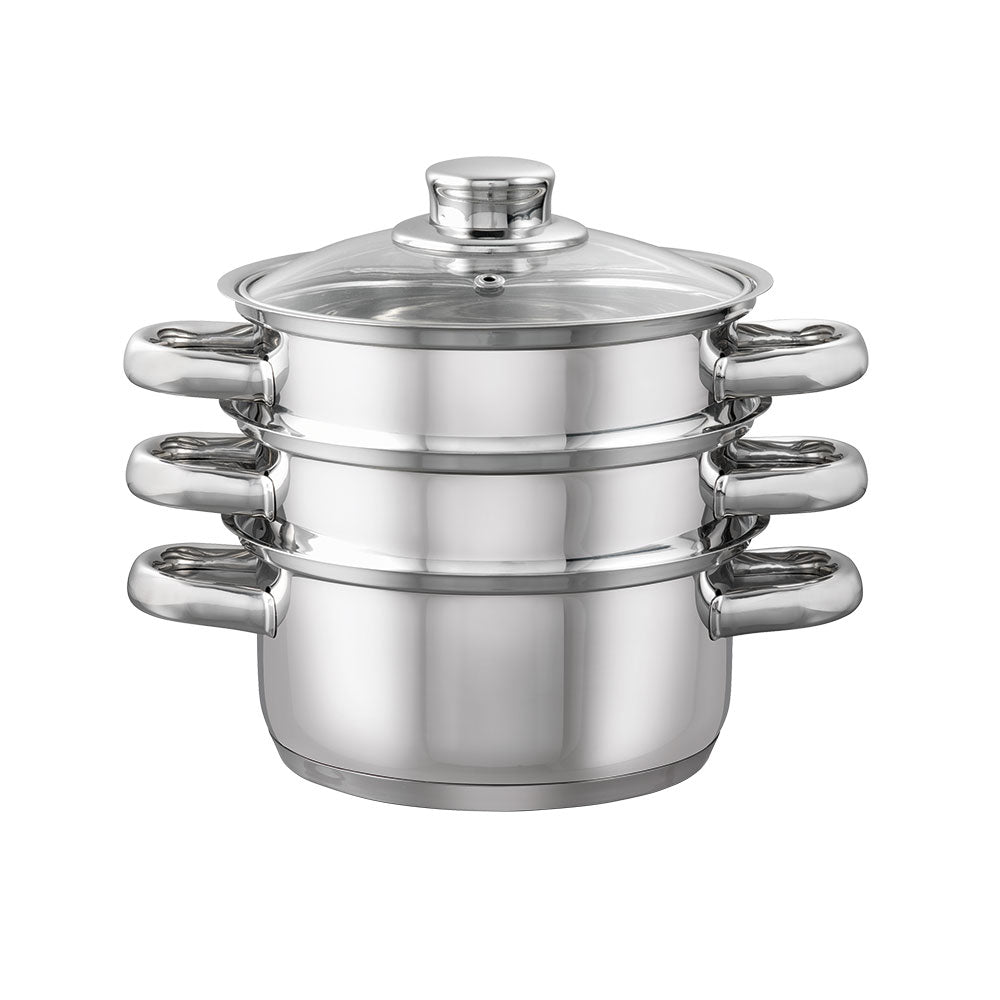 Baccarat Gourmet 3 Tier Stainless Steel Steamer Set 18cm