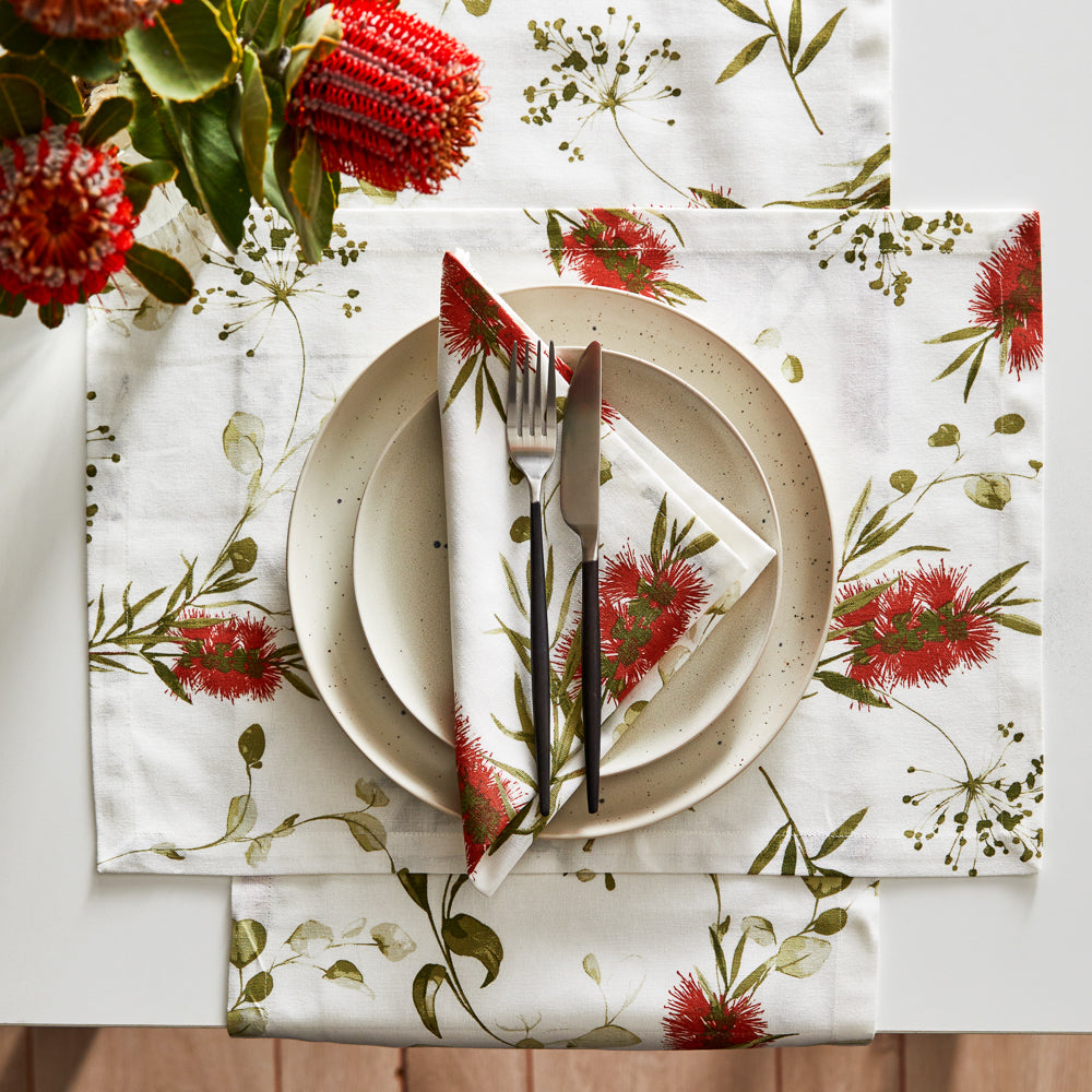 Wattle & Bloom Table Runner