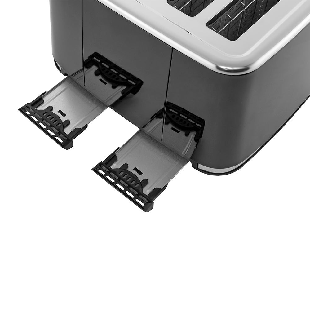 Baccarat The Brekkie Slice 4 Slice Toaster Black