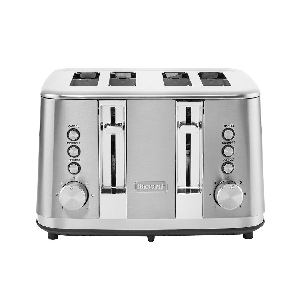 Baccarat The Brekkie Slice 4 Slice Toaster Stainless Steel