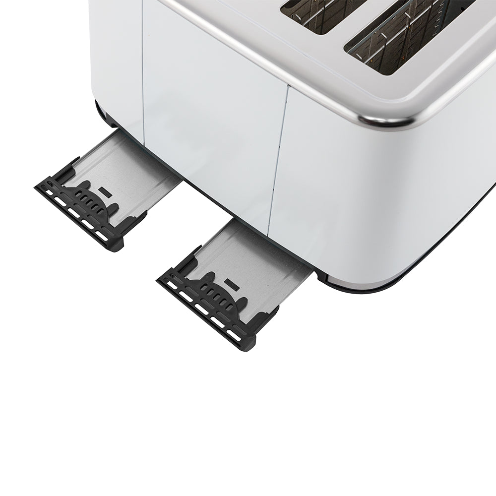 Baccarat The Brekkie Slice 4 Slice Toaster White