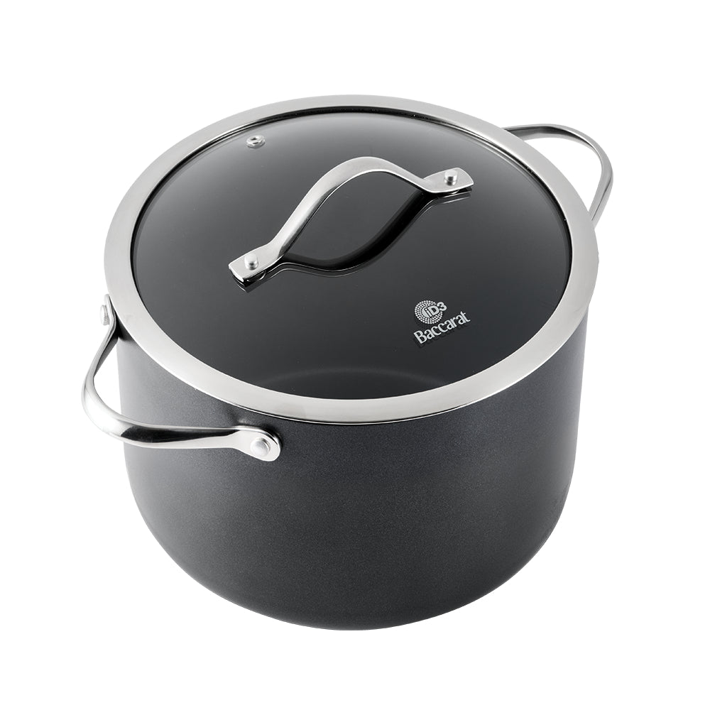 Baccarat iD3 Hard Anodised Stockpot With Lid 24cm