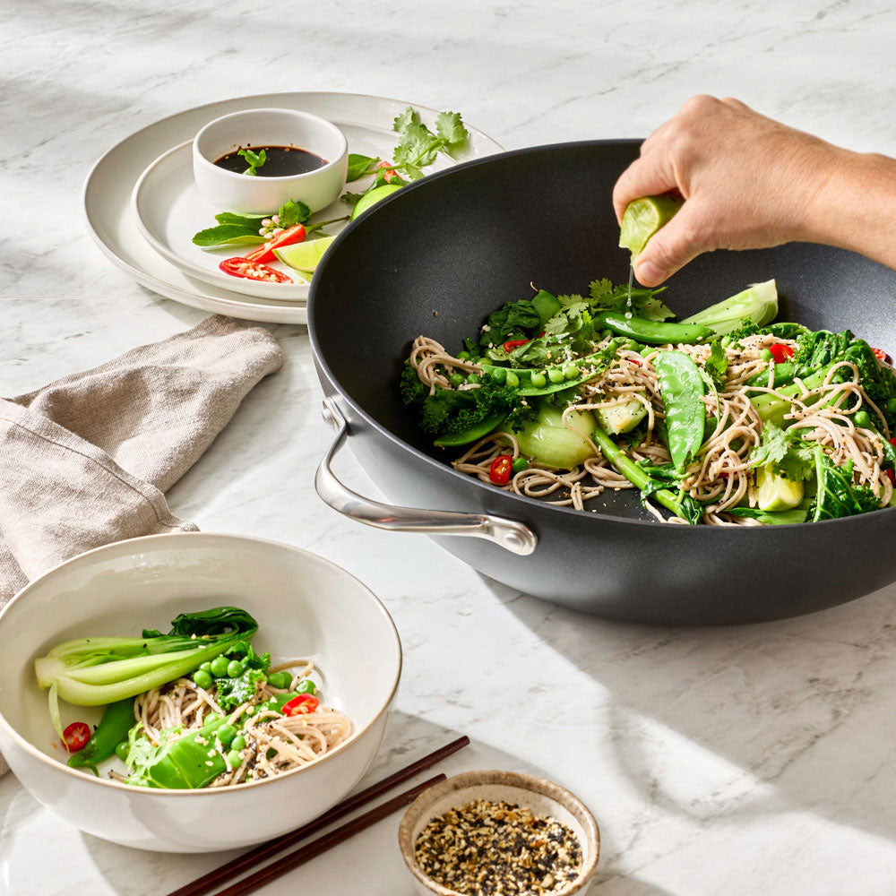 Baccarat iD3 Hard Anodised Wok With Lid 36cm