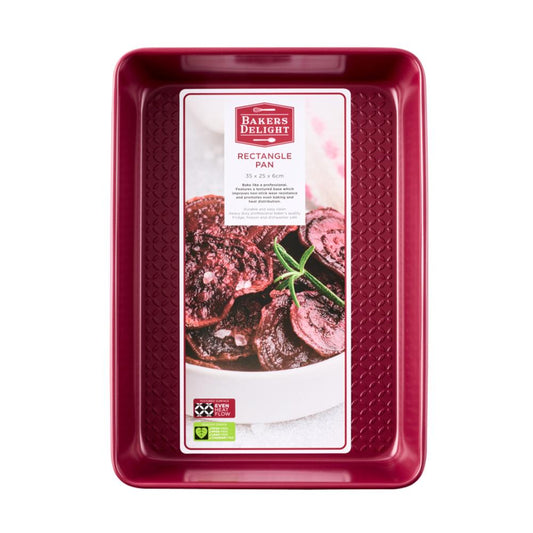 Bakers Delight Cuisson Rectangle Pan Berry