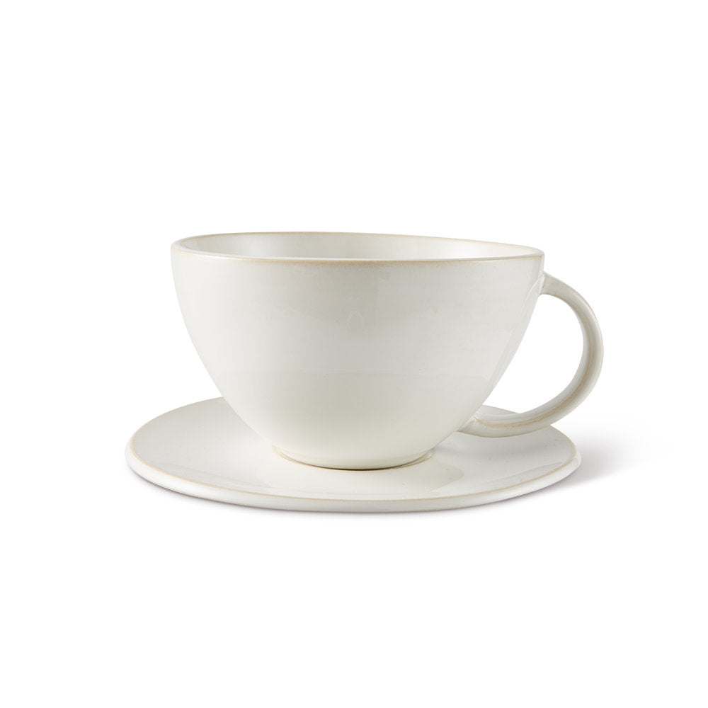 Salt & Pepper Riley Teacups & Saucers 360mL - Set of 4