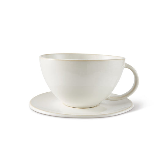 Salt & Pepper Riley Teacups & Saucers 360mL - Set of 4