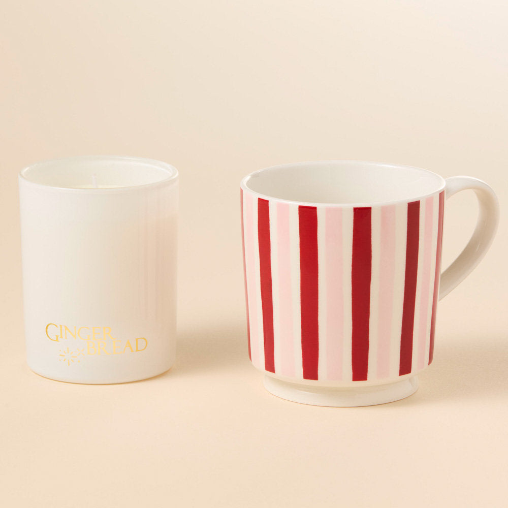 Salt & Pepper Wonderland Gingerbread Candle & Mug Set