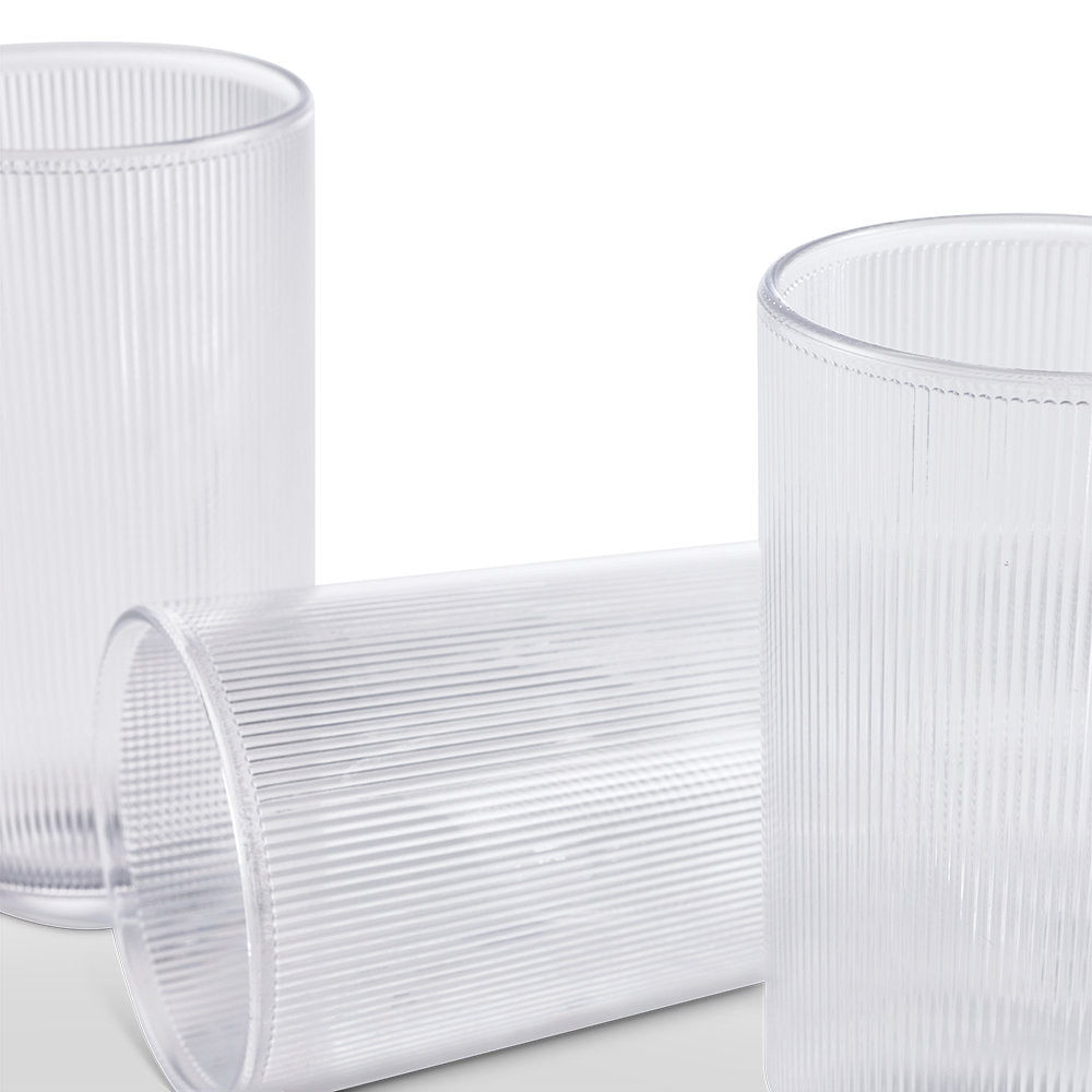Salt & Pepper Koa Highball Glasses 485ml Set of 4
