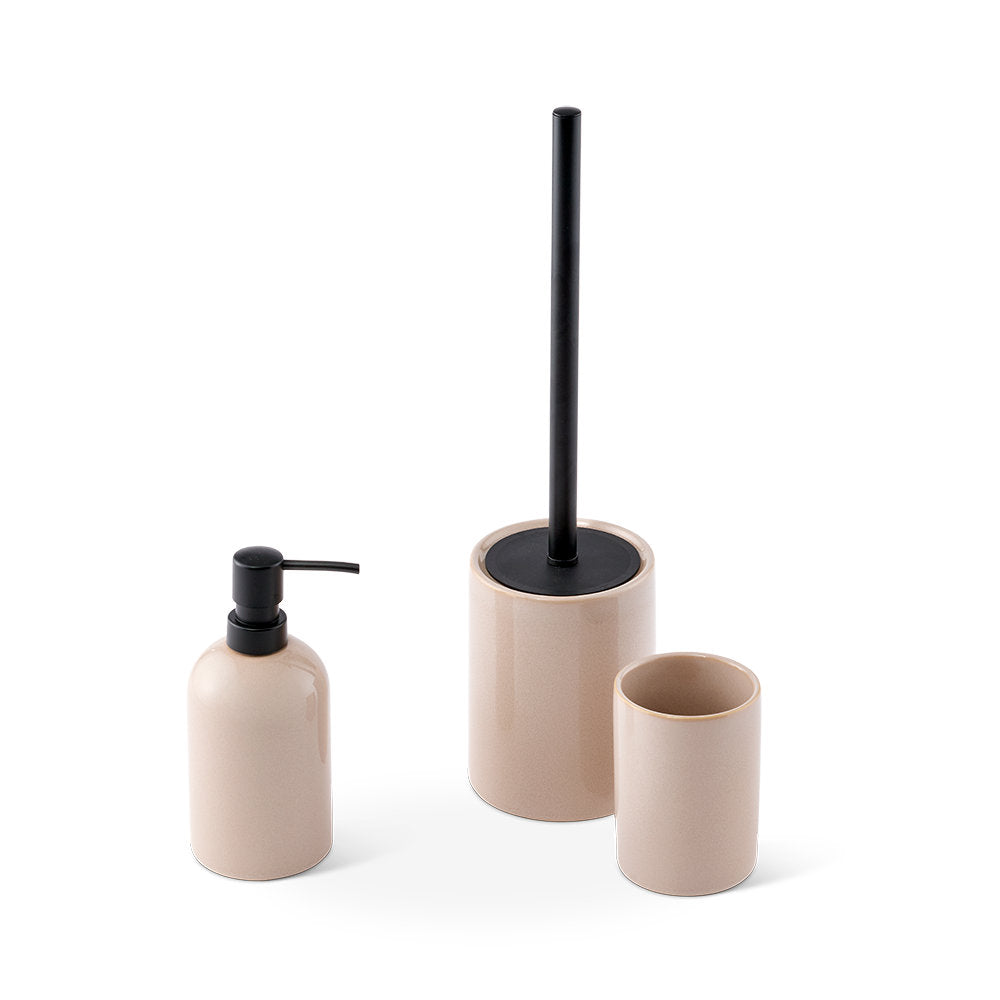 Salt & Pepper Tide 3 Piece Bathroom Set