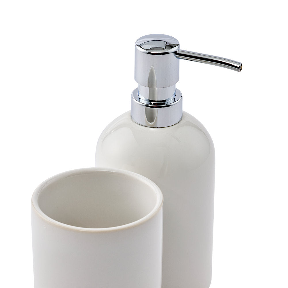 Salt & Pepper Tide Soap Dispenser & Tumbler Set